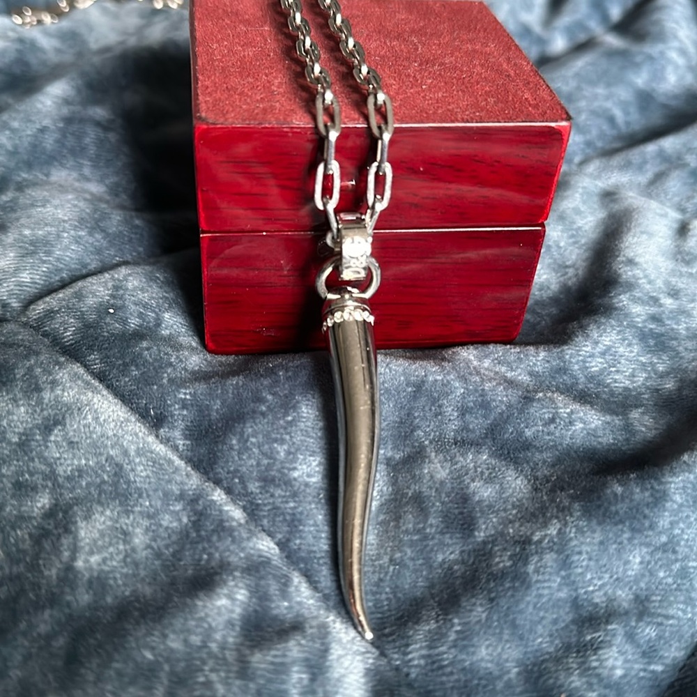 Dolce & Gabanna Steel Horn of Plenty necklace